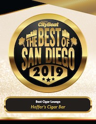 Best of San Diego 2019 award for best cigar lounge